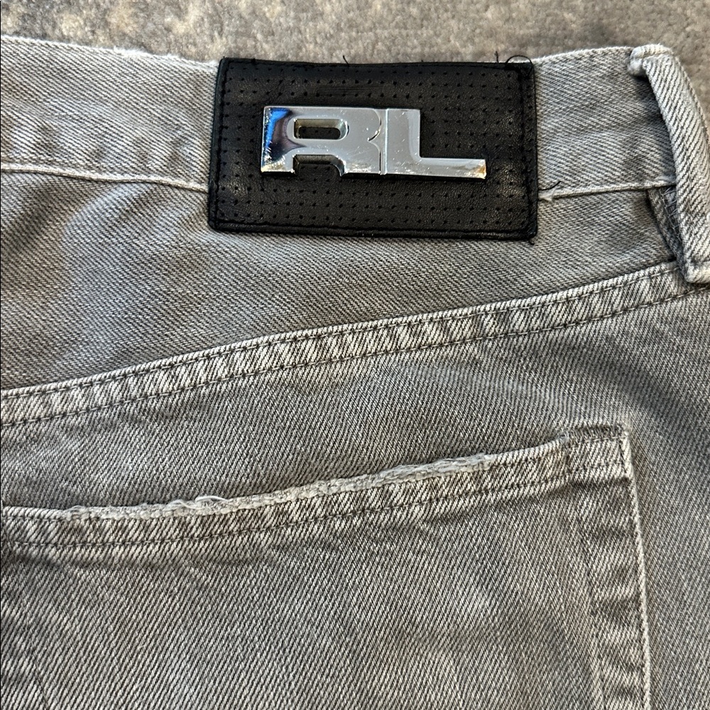 RALPH LAUREN MENS GRAY JEANS SIZE 34/32